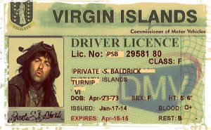 Baldrick's license