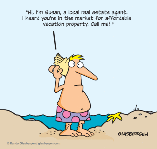 island real estate cartoon