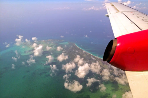 plane bahamas above