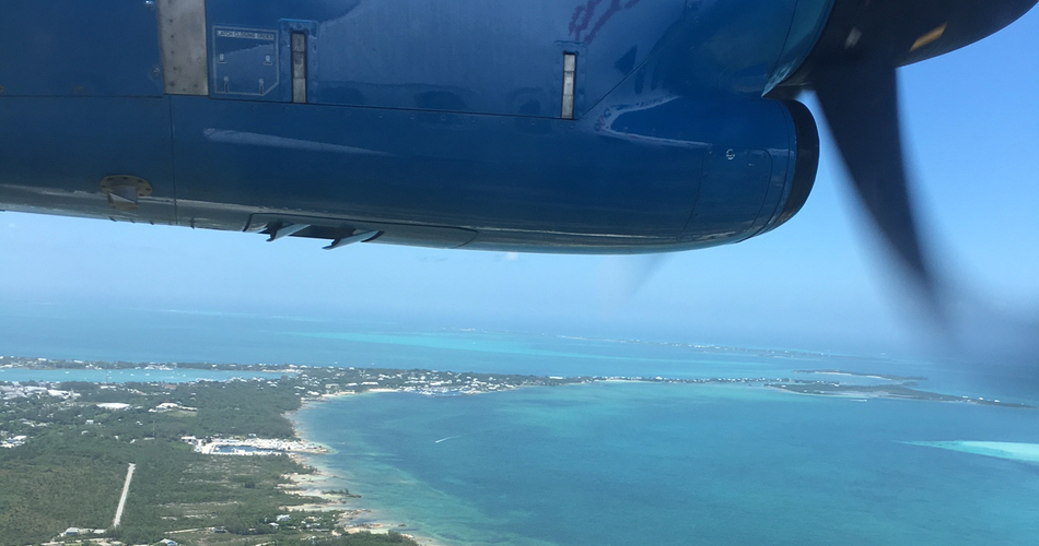 Flying in the Caribbean