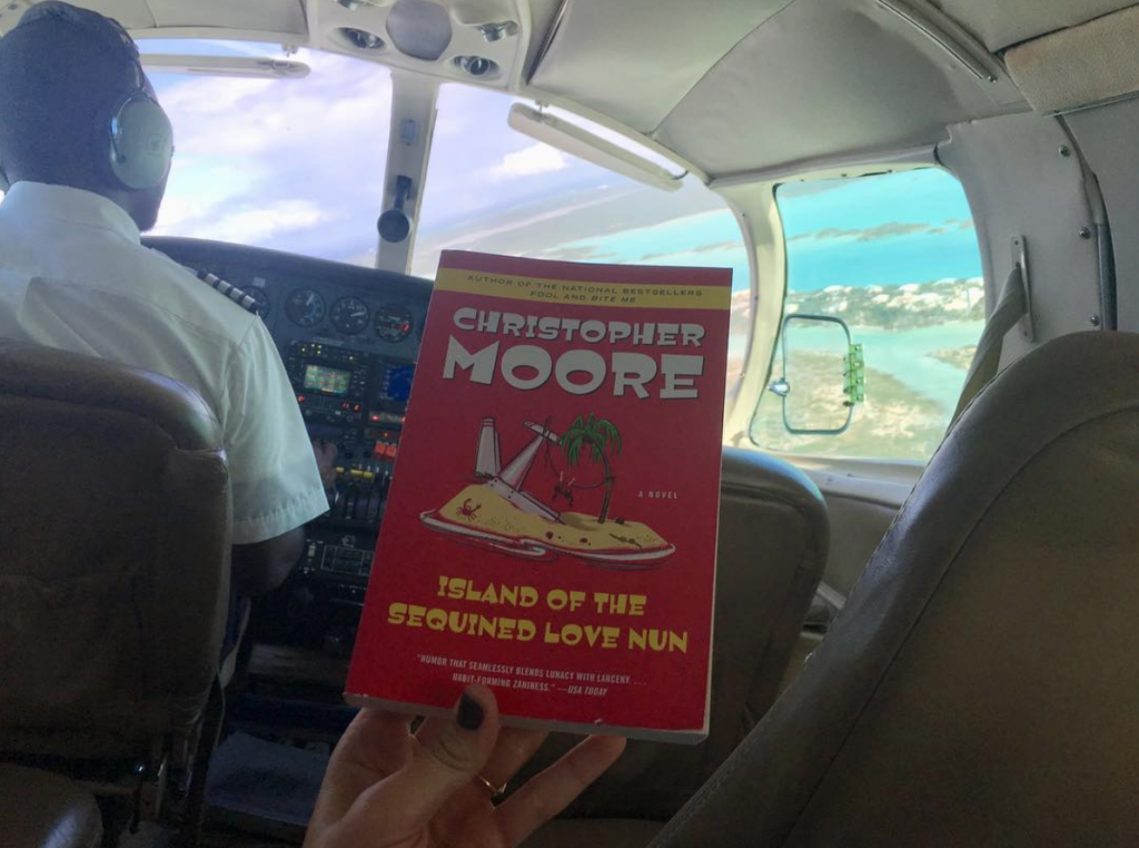 Books set on tropical islands reading plane island hopping