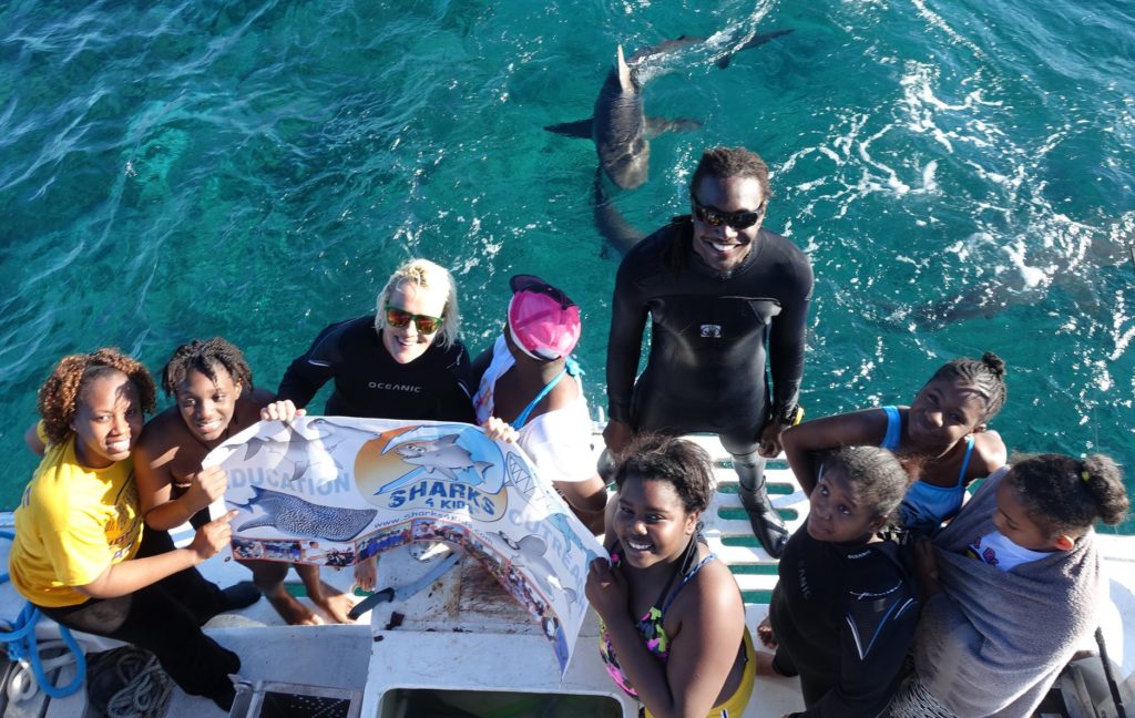 Jillian Morris Brake SCUBA Sharsk4Kids shark education Bimini Bahamas women who rock their rock