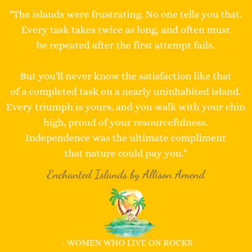 Enchanted Islands book quote by Allison Amend beach reads novel