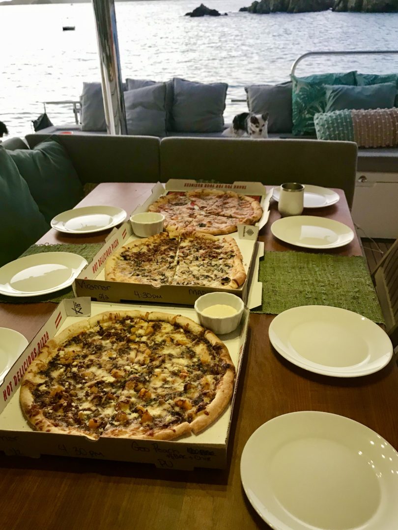 Pizza Pi VI dinner on Viramar Yacht